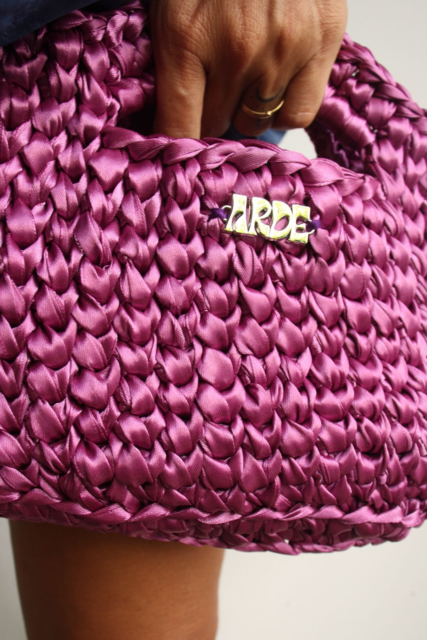 SATIN MINI BASKET - Violet (Sample Edition)