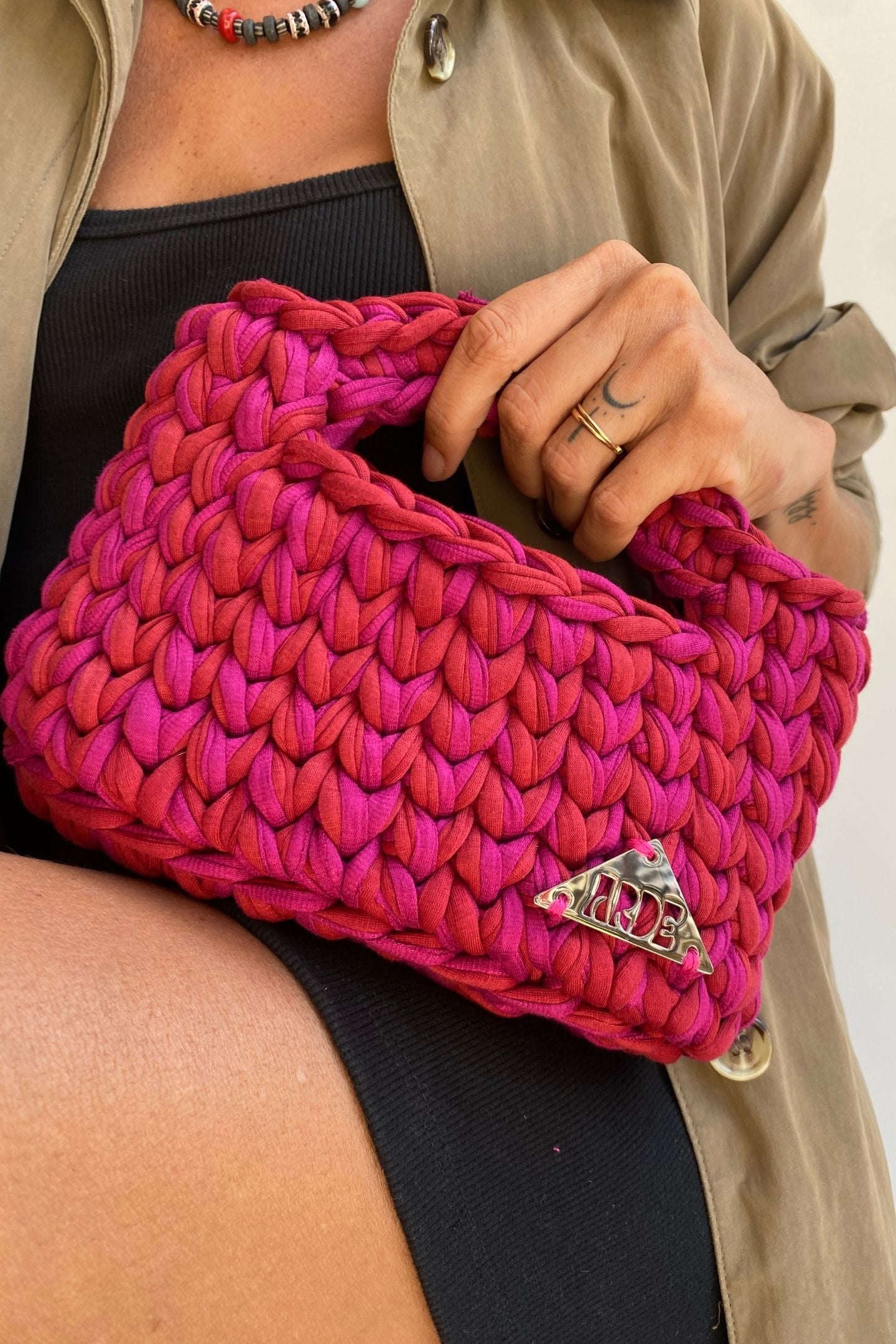 RIO MINI BASKET - Red & Fuchsia