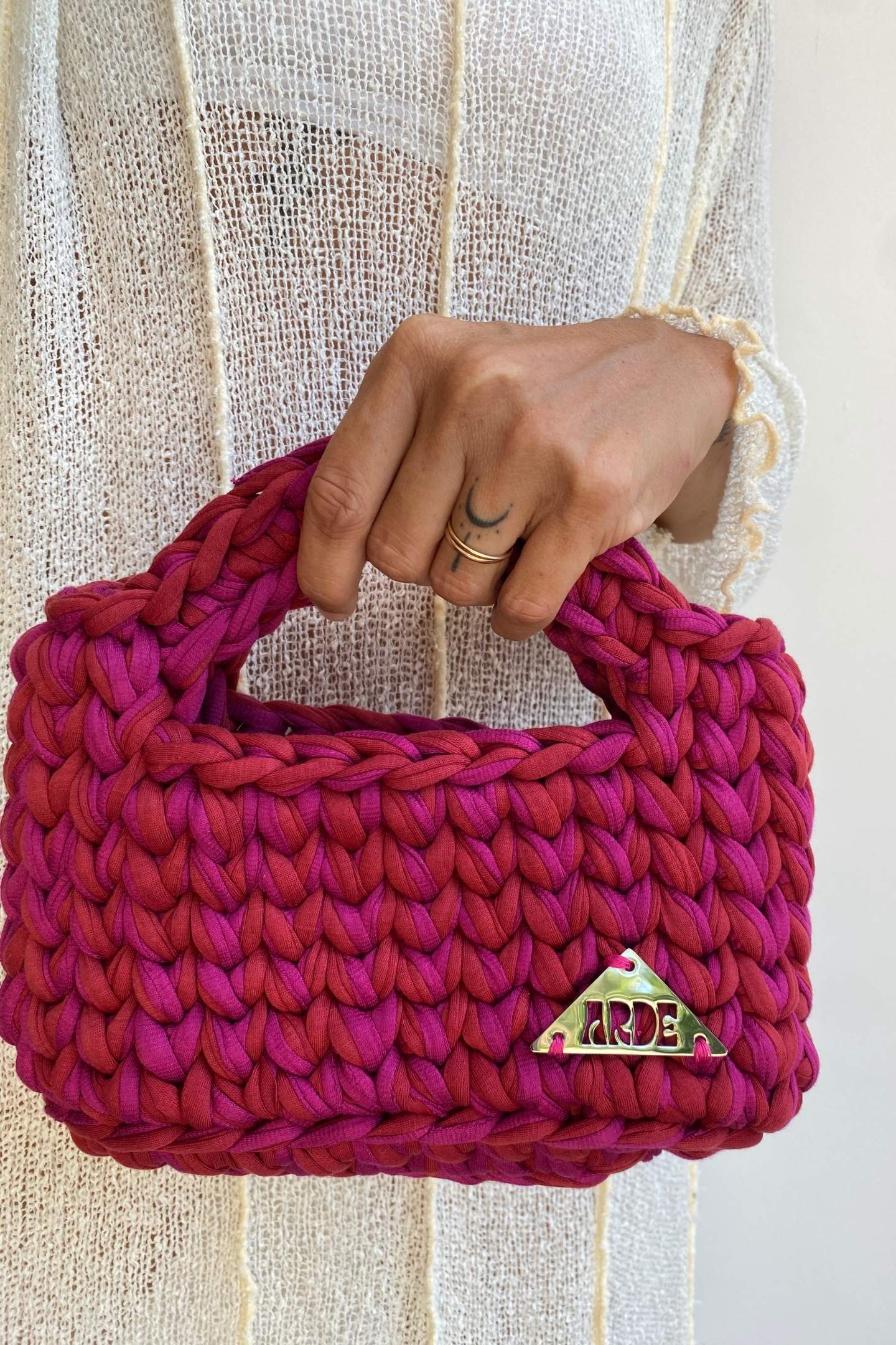 RIO MINI BASKET - Red & Fuchsia