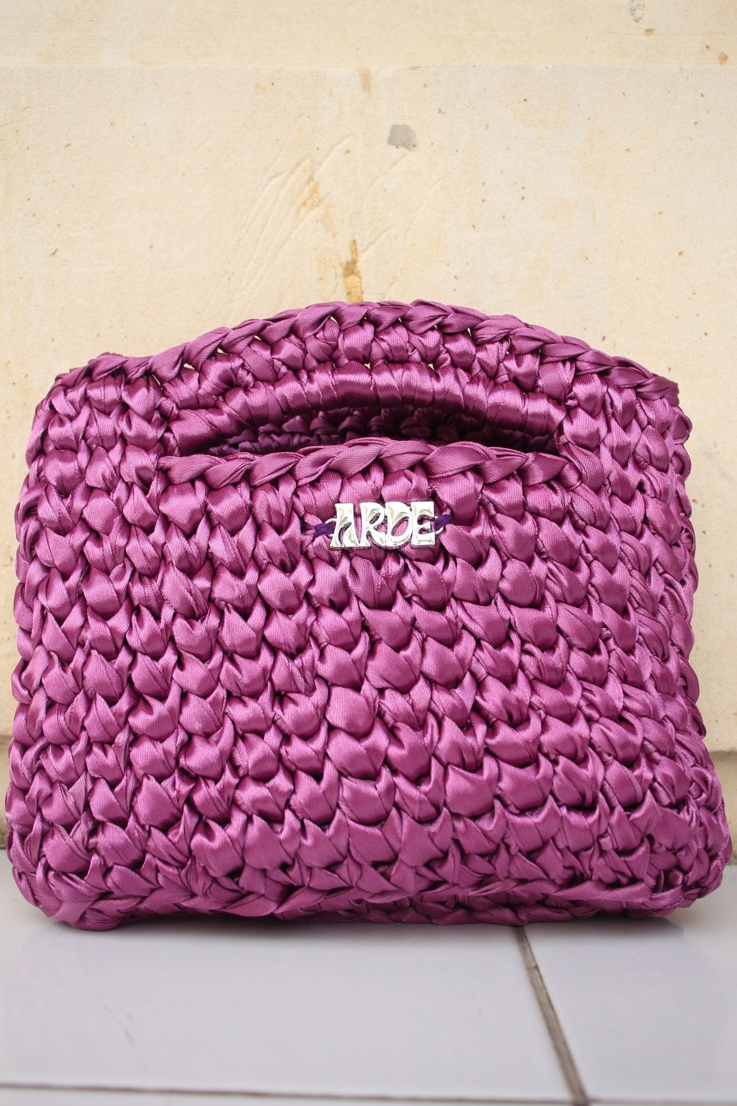 SATIN MINI BASKET - Violet (Sample Edition)