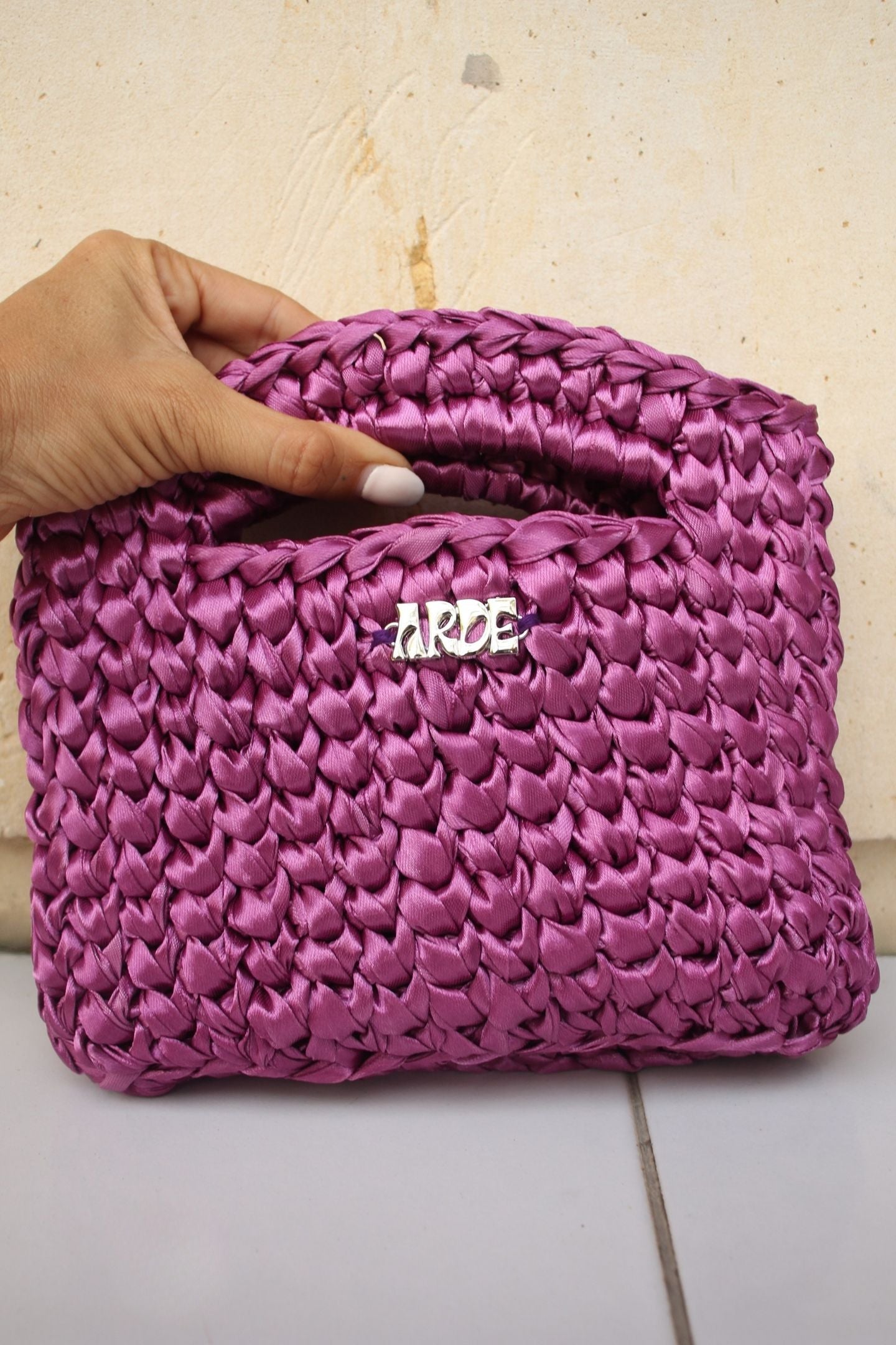 SATIN MINI BASKET - Violet (Sample Edition)