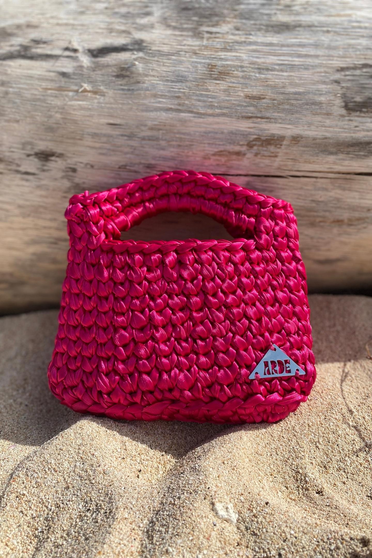 SATIN MINI BASKET - Barbie Pink