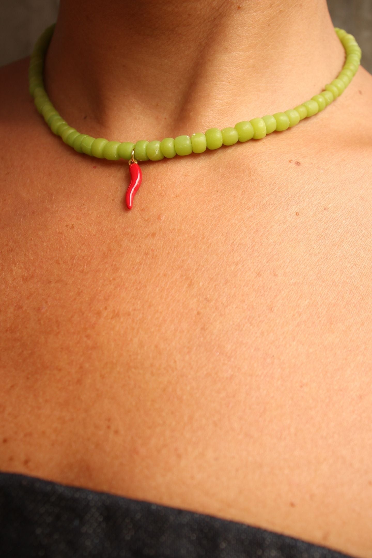 RONA NECKLACE- Chili Lime