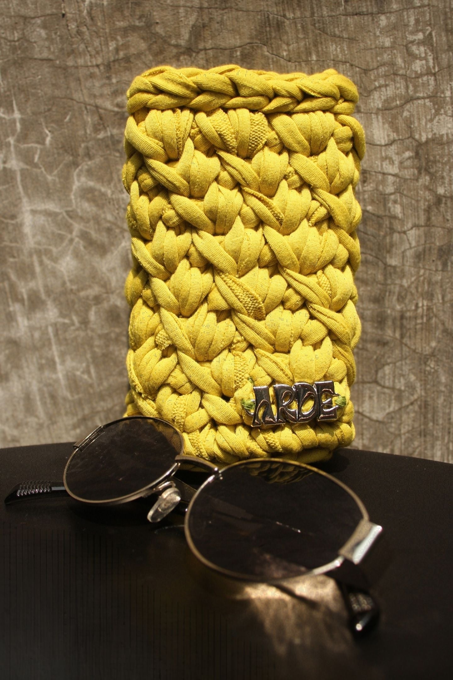 SUNGLASSES CASE - Lime