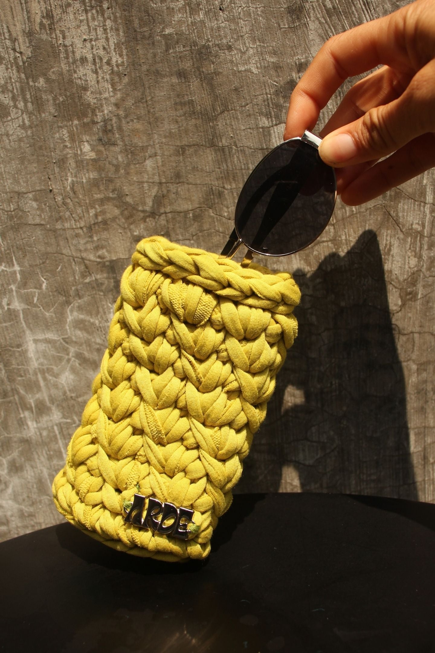 SUNGLASSES CASE - Lime