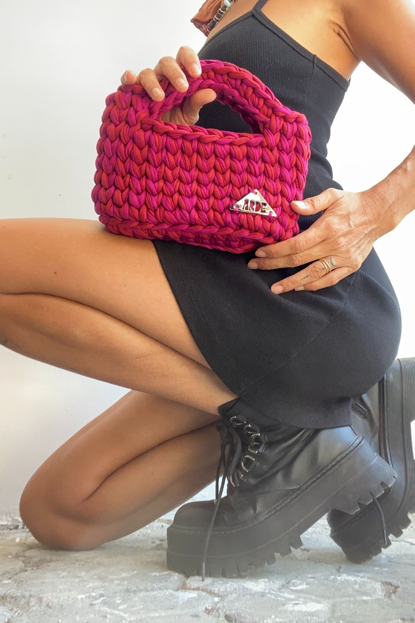 RIO MINI BASKET - Red & Fuchsia