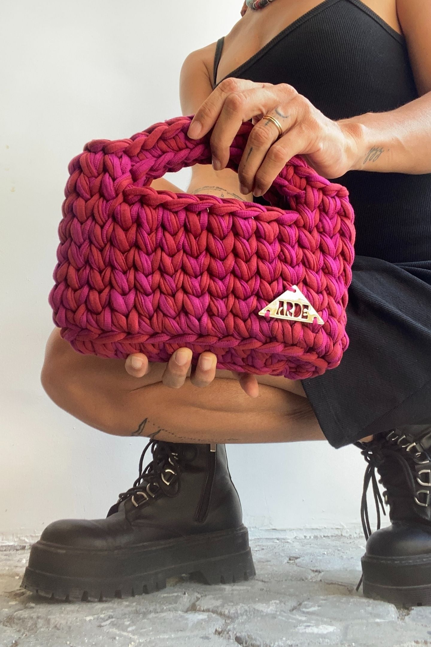 RIO MINI BASKET - Red & Fuchsia
