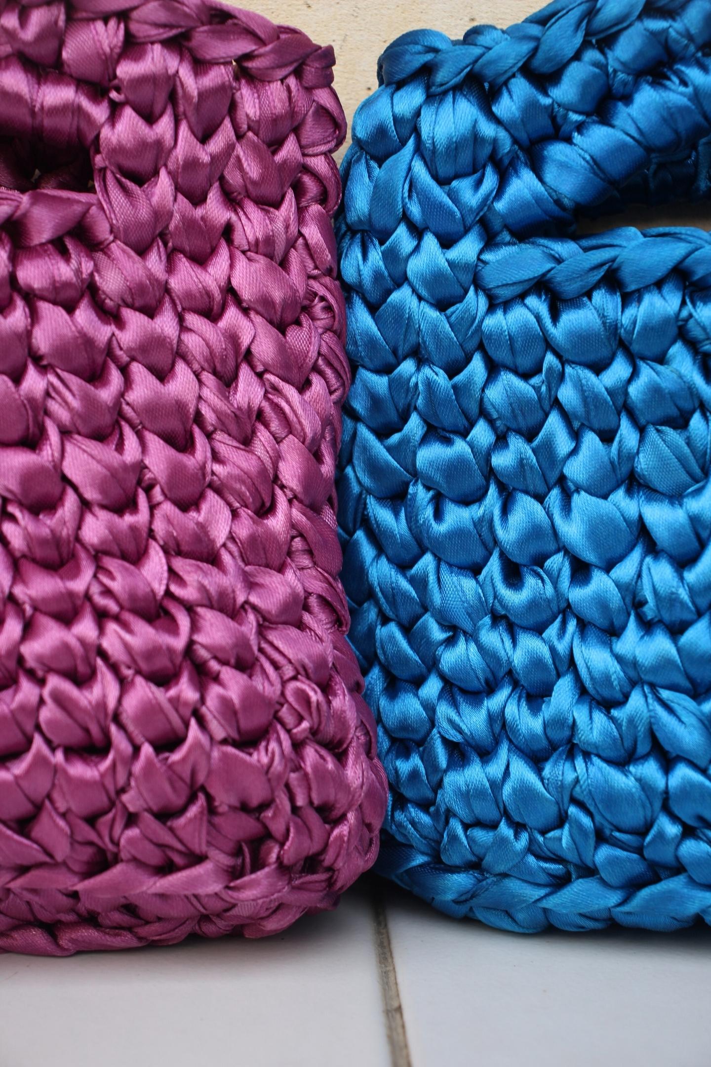 SATIN MINI BASKET - Violet (Sample Edition)