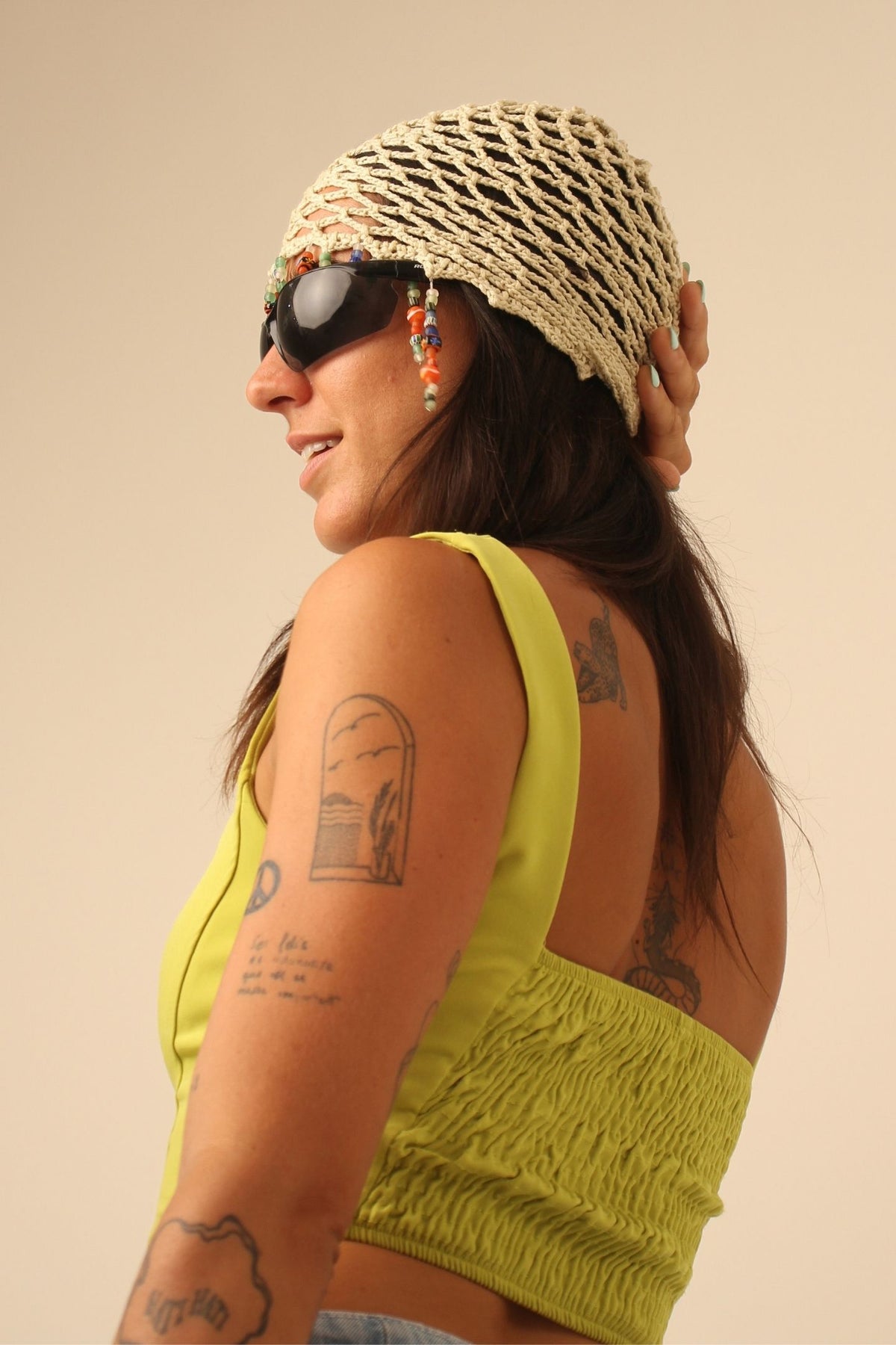 Sol Aura Crochet Mesh Mixed Beads