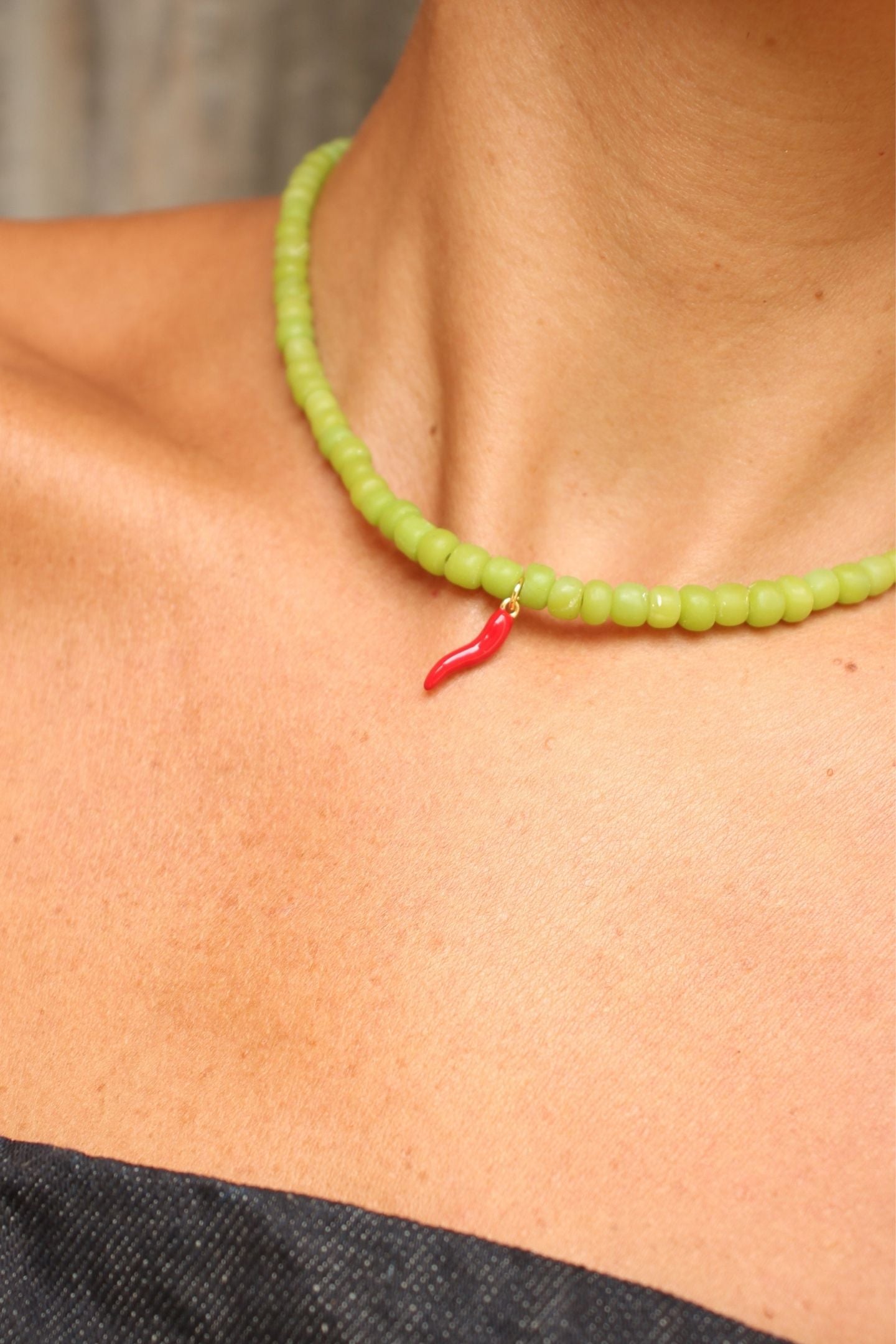 RONA NECKLACE- Chili Lime