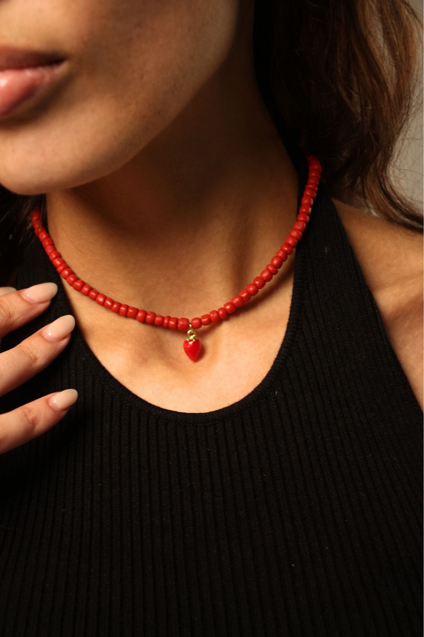 RONA NECKLACE - Red Strawberry